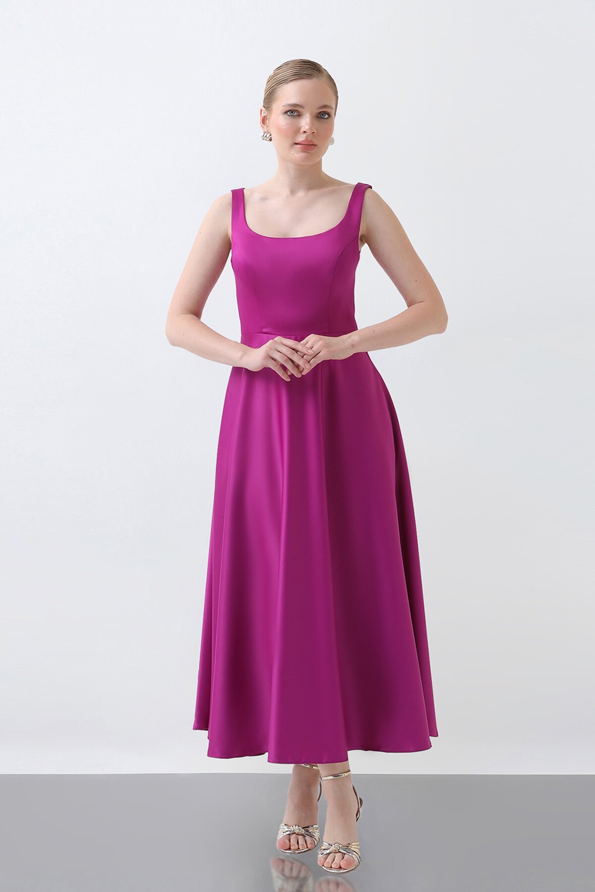 Asklı Midi Elbise - 1726