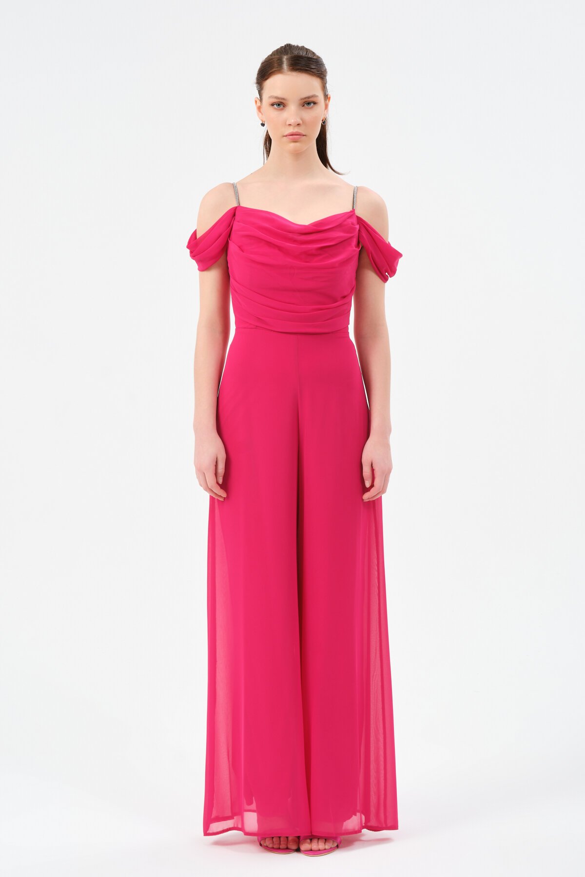 Düşük Omuzlu Askılı Tulum - 1458