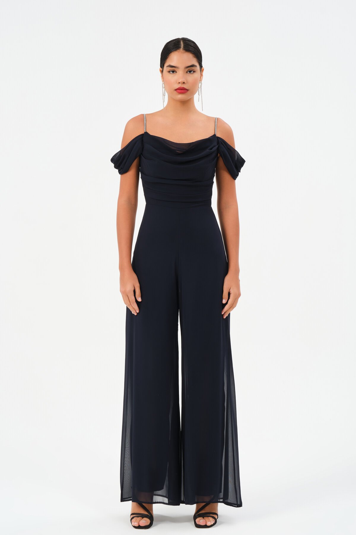 Düşük Omuzlu Askılı Tulum - 1458