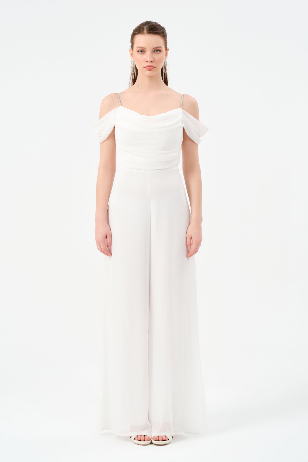 Düşük Omuzlu Askılı Tulum - 1458