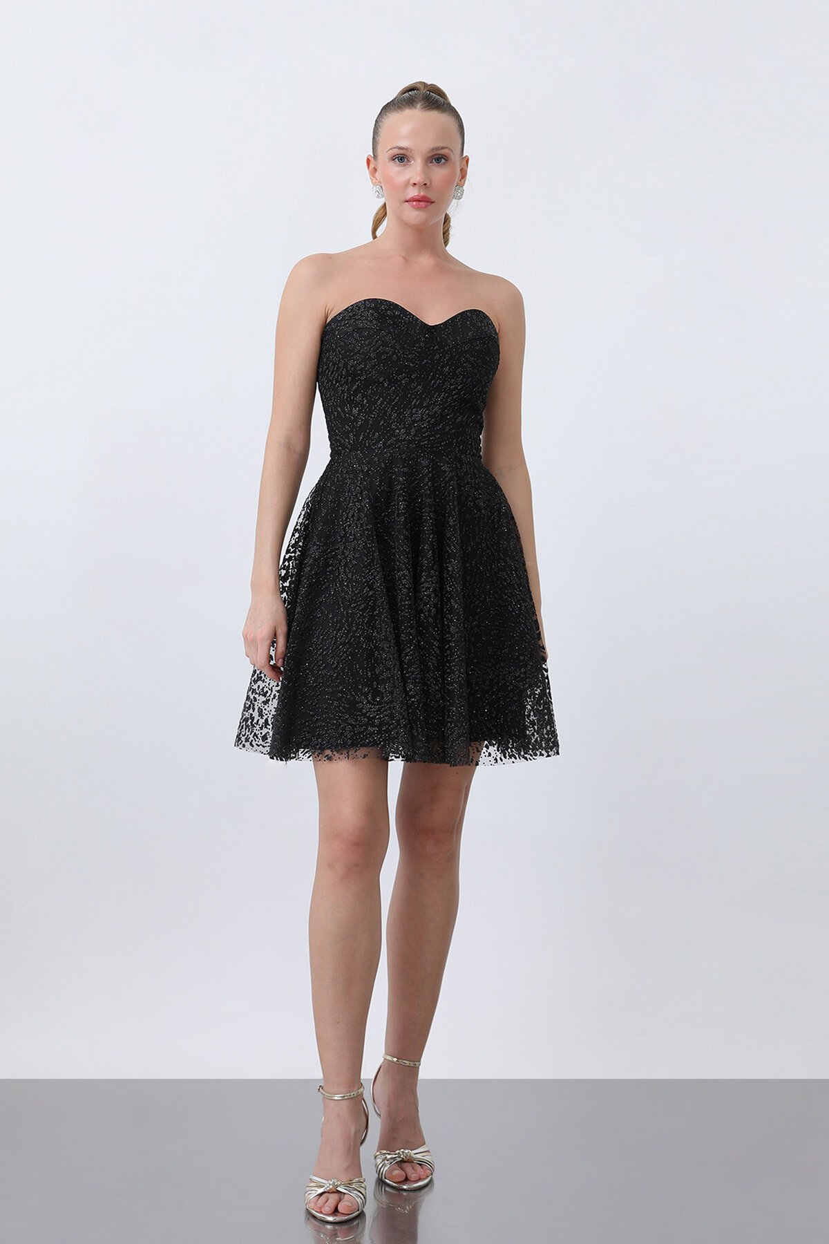 Straplez Mini Elbise - 1735