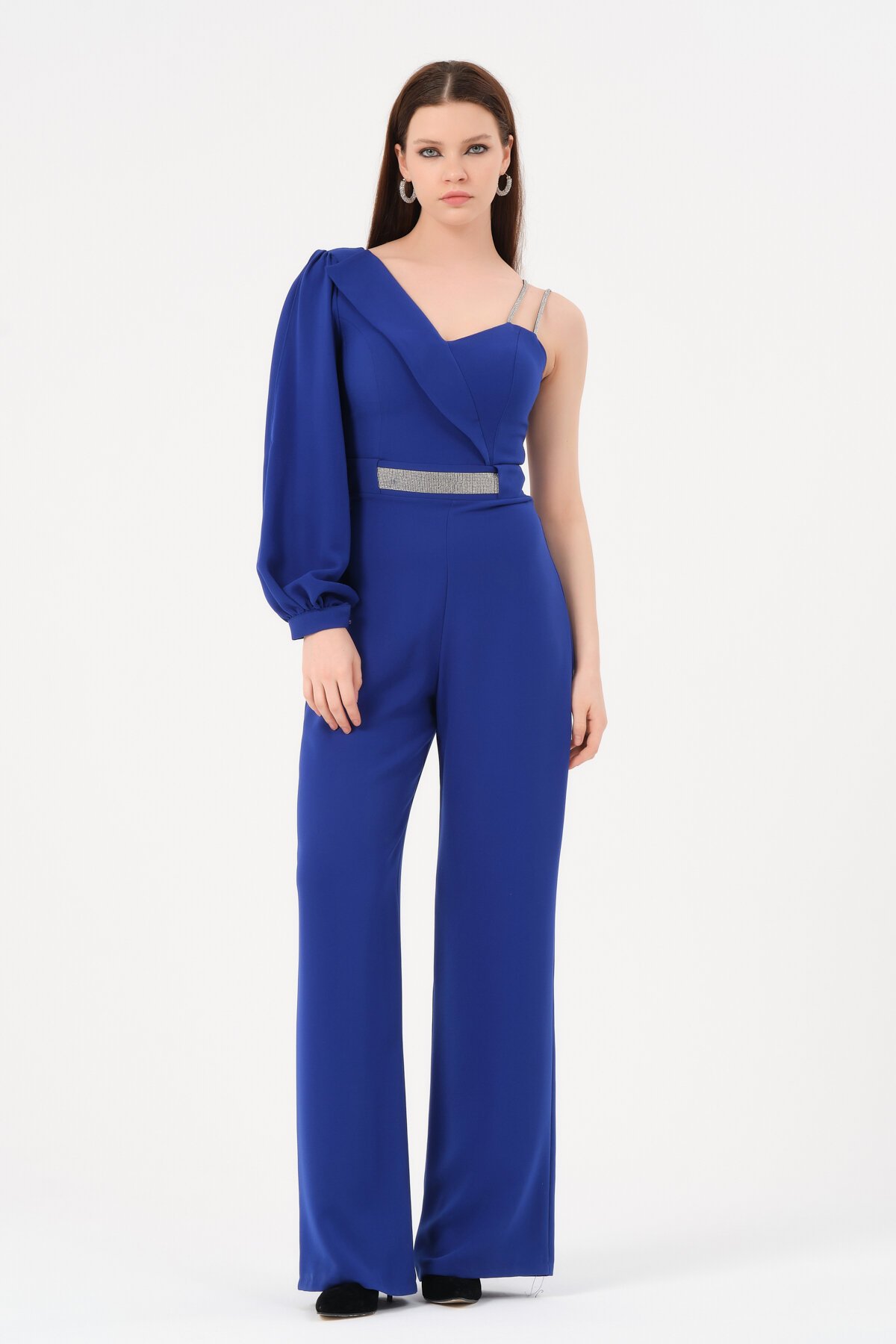 Tek Kollu Taş Askılı Tulum - 1456