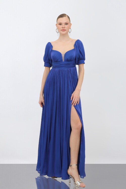 Büzgü Detaylı Elbise - 1734