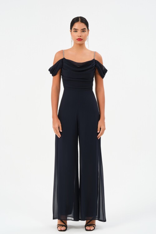 Düşük Omuzlu Askılı Tulum - 1458