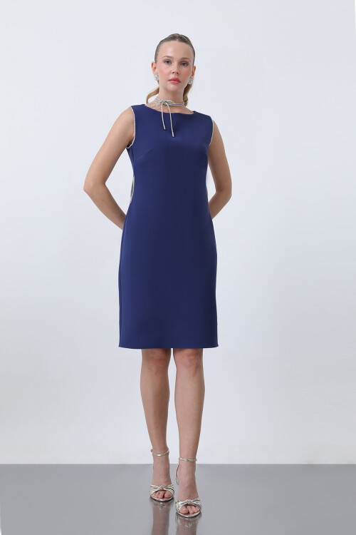 Taş Detaylı Elbise - 6007