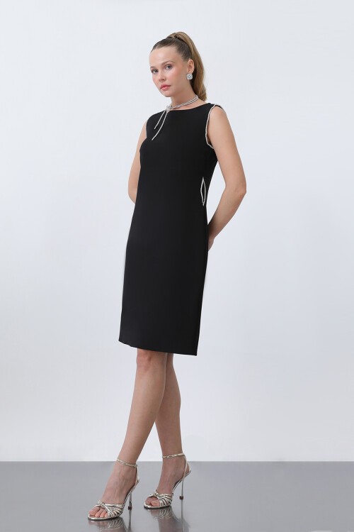 Taş Detaylı Elbise - 6007