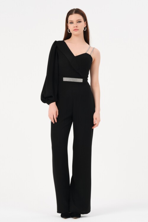 Tek Kollu Taş Askılı Tulum - 1456