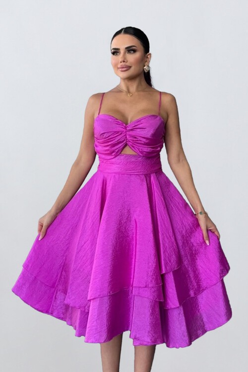 Askılı Midi Elbise - 1711