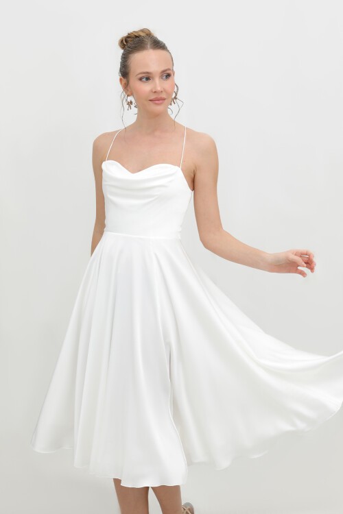 Askılı Midi Elbise - 1772