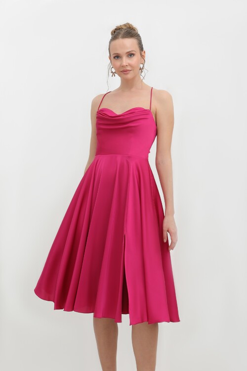 Askılı Midi Elbise - 1772