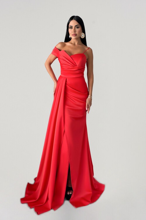 Tek Omzu Düşük İp Askılı Elbise - 1564