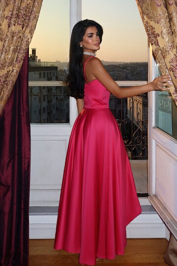 Askılı Midi Elbise - 1800