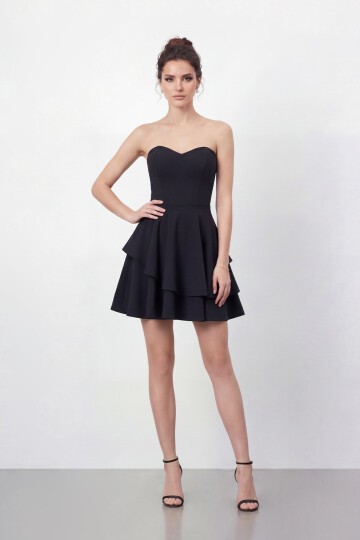 Straplez Kat Kat Mini Abiye - 2079