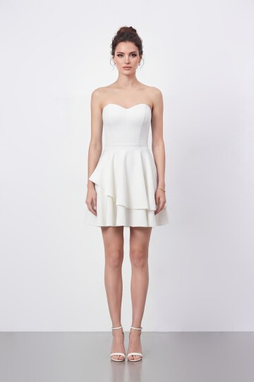 Straplez Kat Kat Mini Abiye - 2079